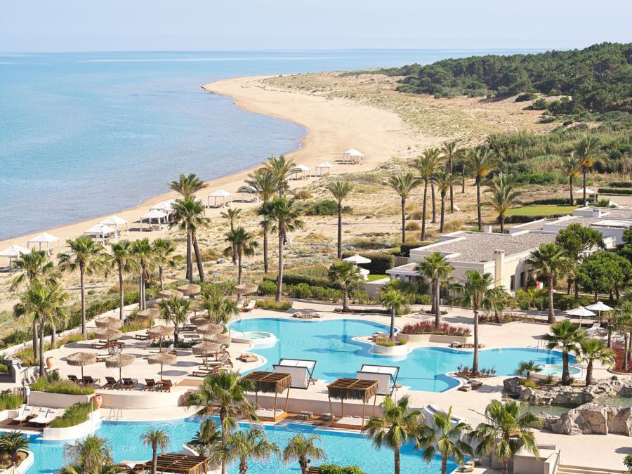 Grecotel Luxme Palms At Riviera Olympia & Aqua Park Λουτρά Κυλλήνης Εξωτερικό φωτογραφία