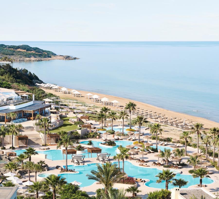 Grecotel Luxme Palms At Riviera Olympia & Aqua Park Λουτρά Κυλλήνης Εξωτερικό φωτογραφία