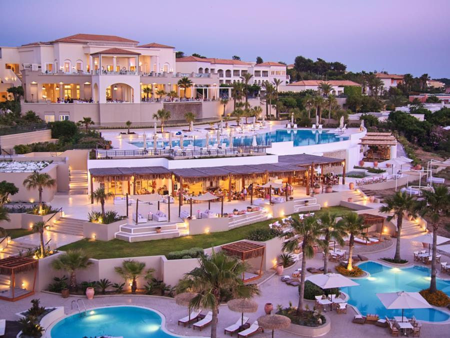 Grecotel Luxme Palms At Riviera Olympia & Aqua Park Λουτρά Κυλλήνης Εξωτερικό φωτογραφία